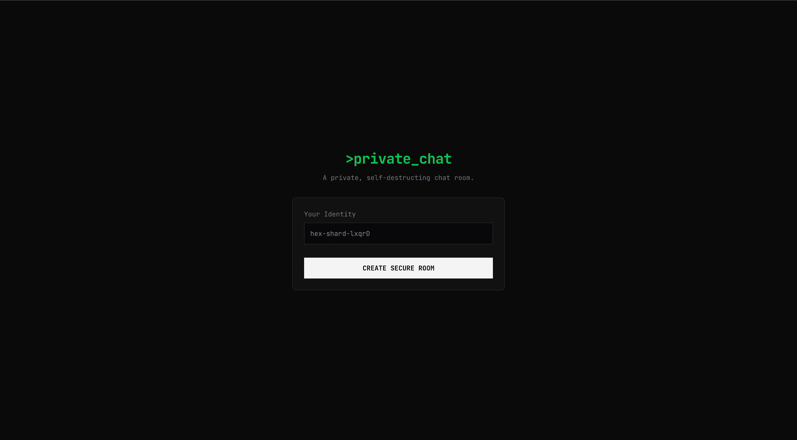 Private Chat screenshot