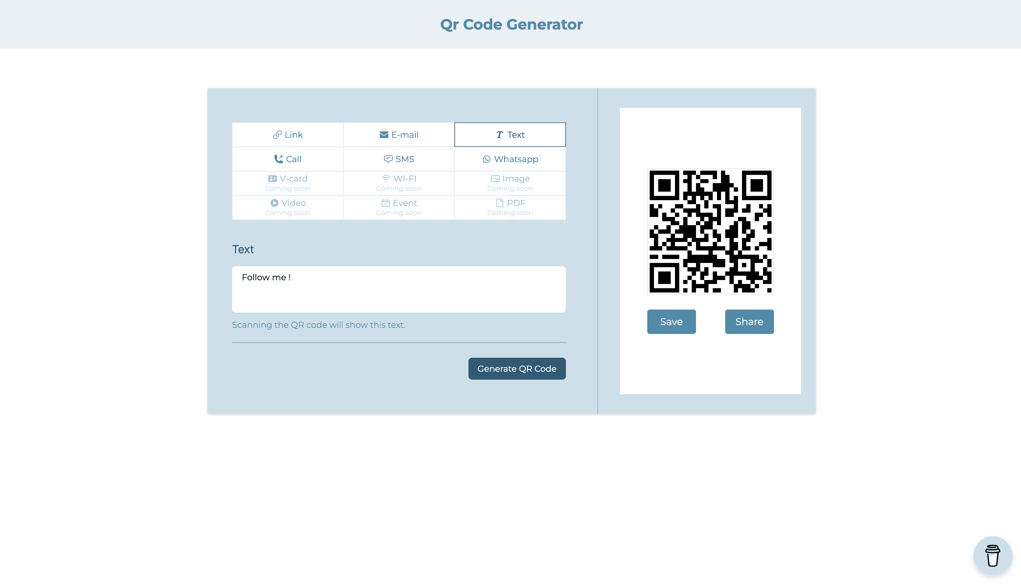 QR Code Generator — frame 3