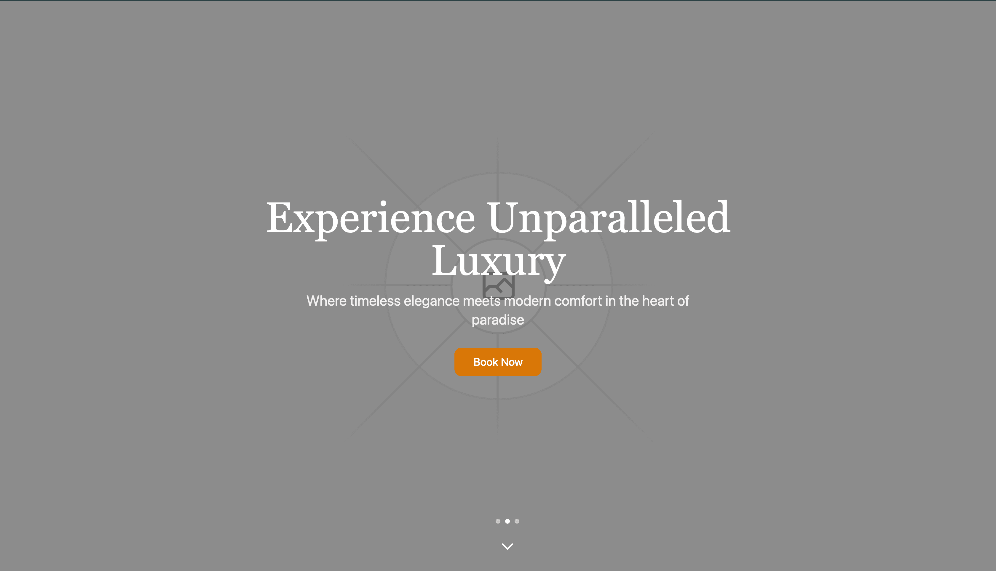 Hotel Landing Page Template screenshot