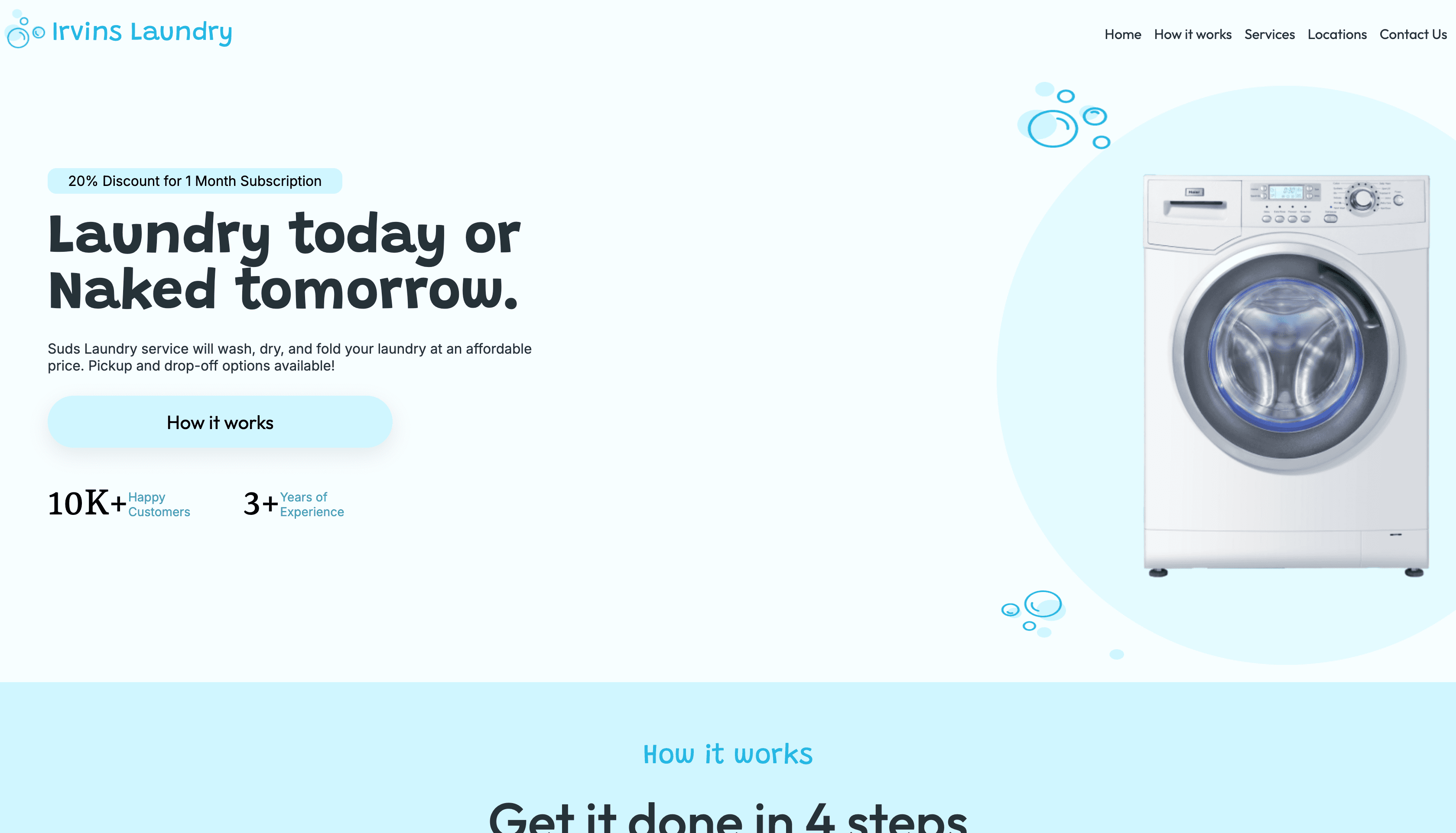 Laundry UI screenshot