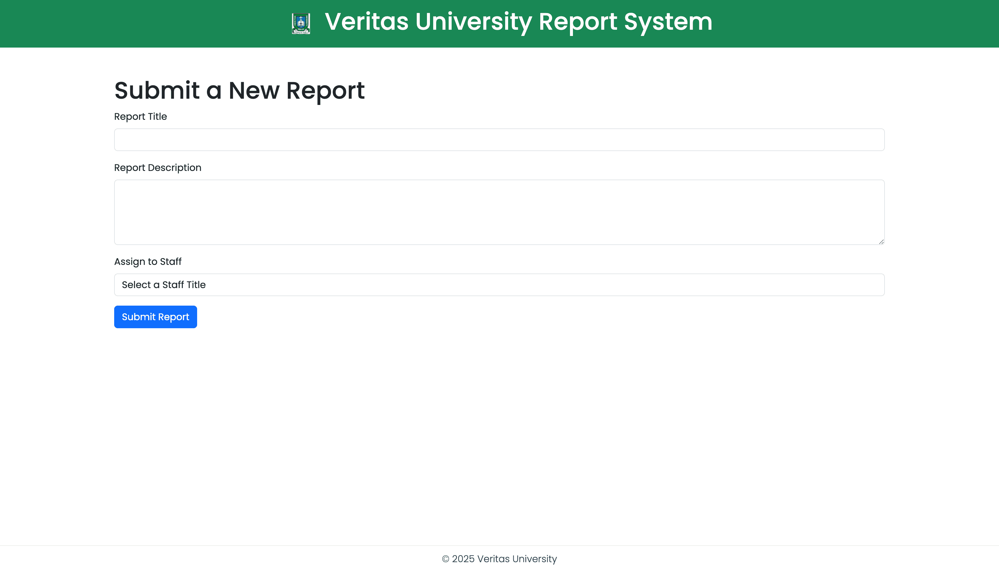 University Report System — frame 4