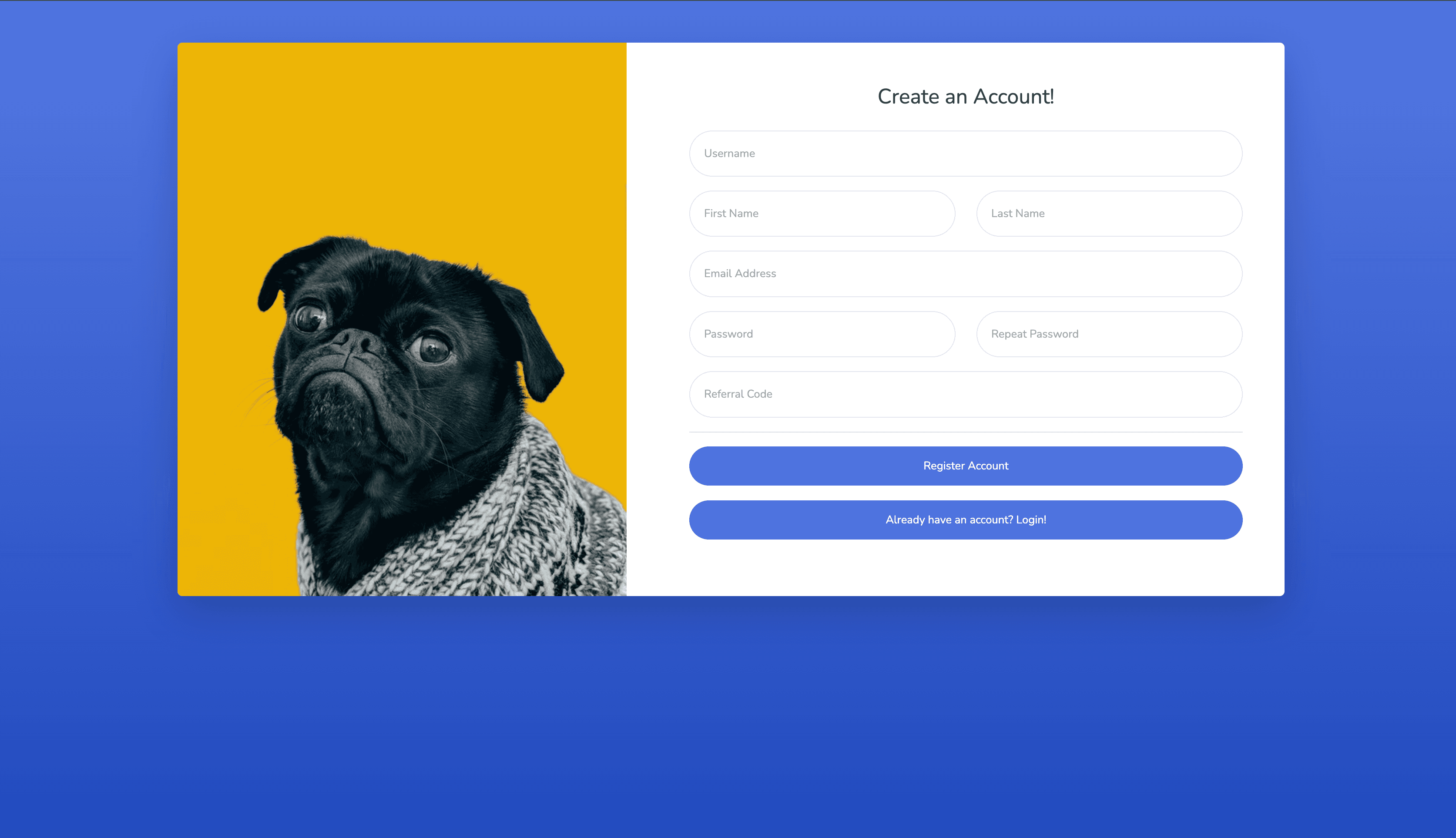 Django Referral System — frame 1