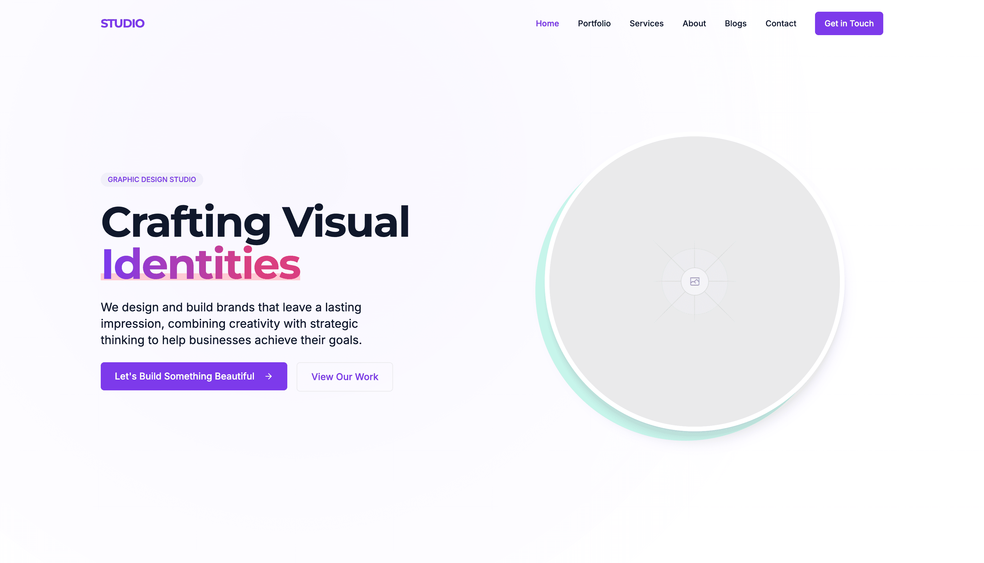 Graphic Design Agency Template screenshot