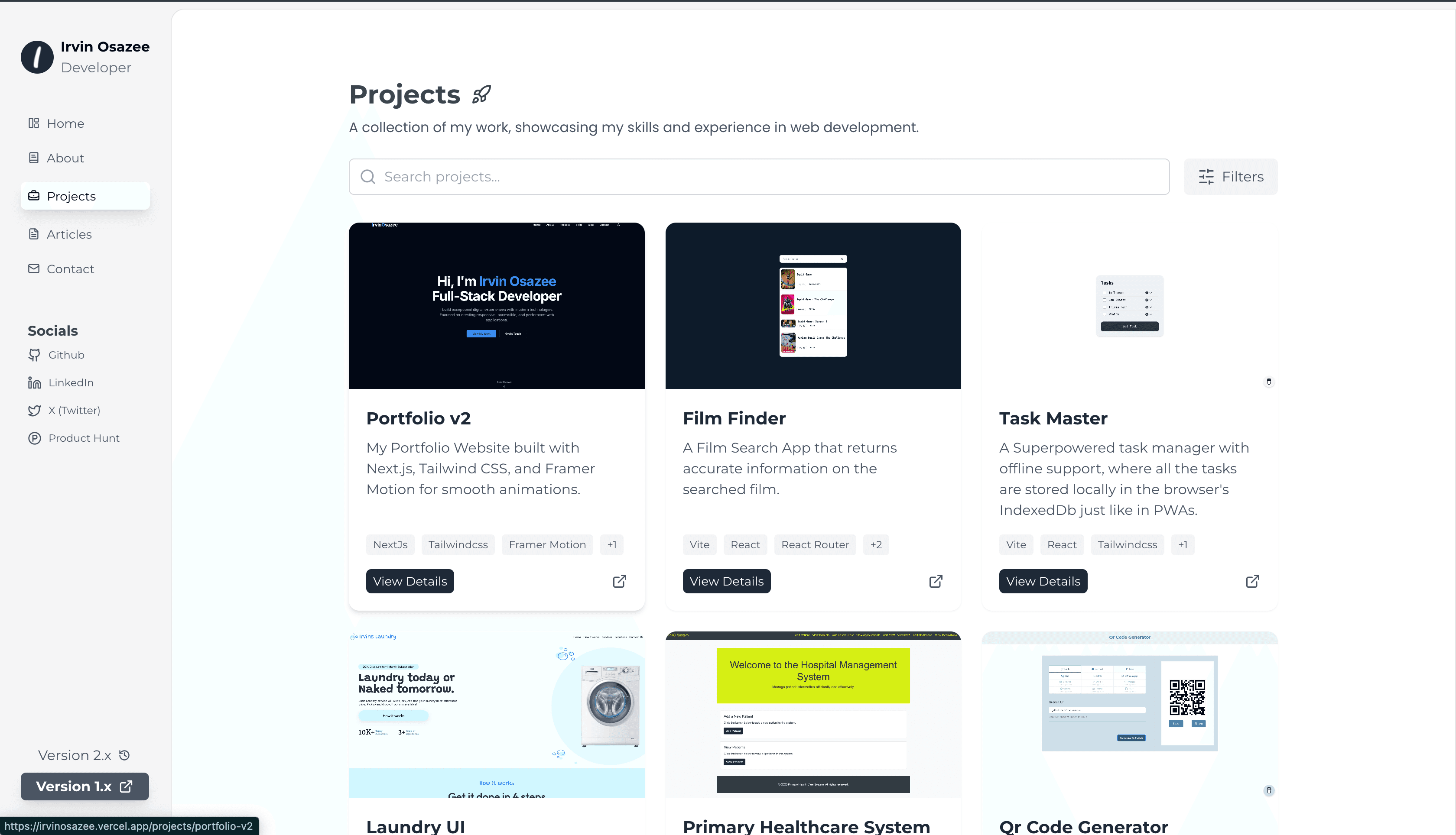Portfolio v2 — frame 3